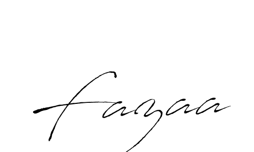 Make a beautiful signature design for name Fazaa. With this signature (Antro_Vectra) style, you can create a handwritten signature for free. Fazaa signature style 6 images and pictures png