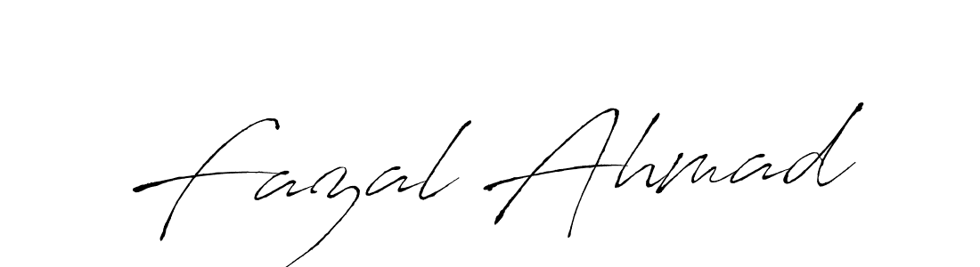 Fazal Ahmad stylish signature style. Best Handwritten Sign (Antro_Vectra) for my name. Handwritten Signature Collection Ideas for my name Fazal Ahmad. Fazal Ahmad signature style 6 images and pictures png