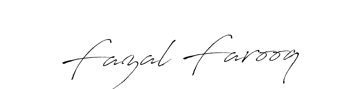 Design your own signature with our free online signature maker. With this signature software, you can create a handwritten (Antro_Vectra) signature for name Fazal Farooq. Fazal Farooq signature style 6 images and pictures png