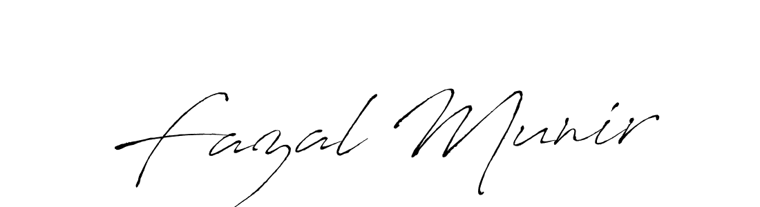 How to make Fazal Munir signature? Antro_Vectra is a professional autograph style. Create handwritten signature for Fazal Munir name. Fazal Munir signature style 6 images and pictures png