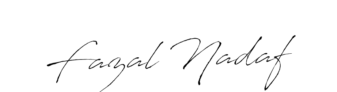 Fazal Nadaf stylish signature style. Best Handwritten Sign (Antro_Vectra) for my name. Handwritten Signature Collection Ideas for my name Fazal Nadaf. Fazal Nadaf signature style 6 images and pictures png