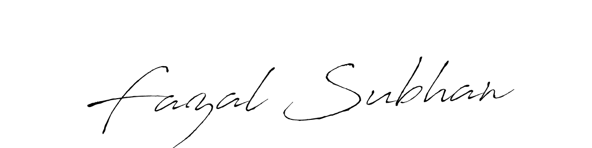 Also we have Fazal Subhan name is the best signature style. Create professional handwritten signature collection using Antro_Vectra autograph style. Fazal Subhan signature style 6 images and pictures png