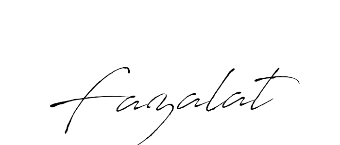 Design your own signature with our free online signature maker. With this signature software, you can create a handwritten (Antro_Vectra) signature for name Fazalat. Fazalat signature style 6 images and pictures png