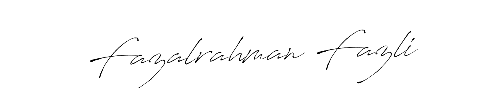 Fazalrahman Fazli stylish signature style. Best Handwritten Sign (Antro_Vectra) for my name. Handwritten Signature Collection Ideas for my name Fazalrahman Fazli. Fazalrahman Fazli signature style 6 images and pictures png