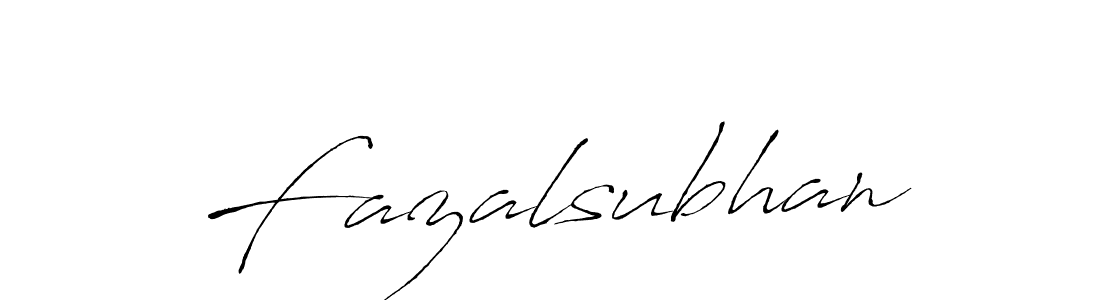 Use a signature maker to create a handwritten signature online. With this signature software, you can design (Antro_Vectra) your own signature for name Fazalsubhan. Fazalsubhan signature style 6 images and pictures png