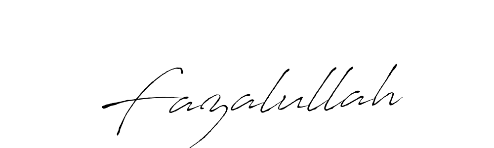 Fazalullah stylish signature style. Best Handwritten Sign (Antro_Vectra) for my name. Handwritten Signature Collection Ideas for my name Fazalullah. Fazalullah signature style 6 images and pictures png