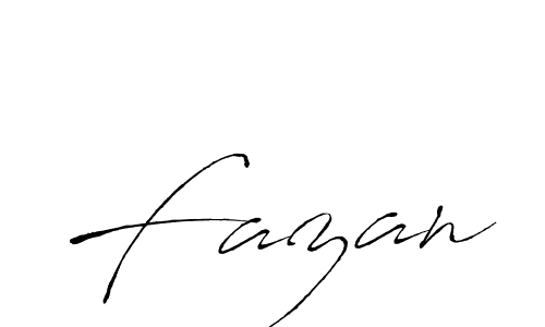 Design your own signature with our free online signature maker. With this signature software, you can create a handwritten (Antro_Vectra) signature for name Fazan. Fazan signature style 6 images and pictures png