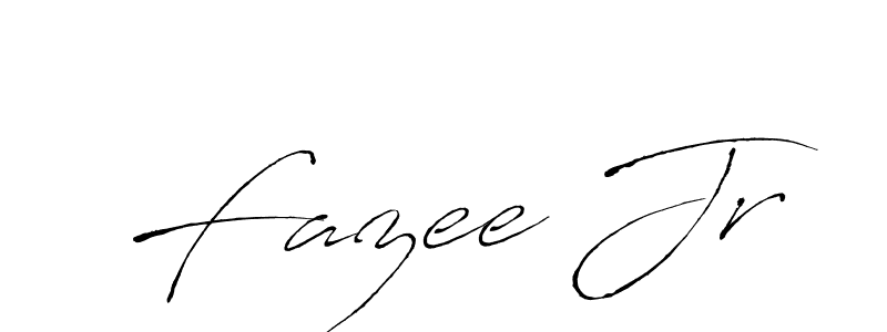 Make a beautiful signature design for name Fazee Jr. With this signature (Antro_Vectra) style, you can create a handwritten signature for free. Fazee Jr signature style 6 images and pictures png