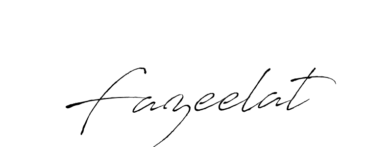 Create a beautiful signature design for name Fazeelat. With this signature (Antro_Vectra) fonts, you can make a handwritten signature for free. Fazeelat signature style 6 images and pictures png