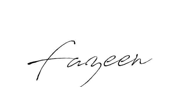 Design your own signature with our free online signature maker. With this signature software, you can create a handwritten (Antro_Vectra) signature for name Fazeen. Fazeen signature style 6 images and pictures png