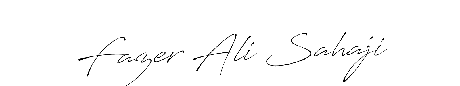 The best way (Antro_Vectra) to make a short signature is to pick only two or three words in your name. The name Fazer Ali Sahaji include a total of six letters. For converting this name. Fazer Ali Sahaji signature style 6 images and pictures png