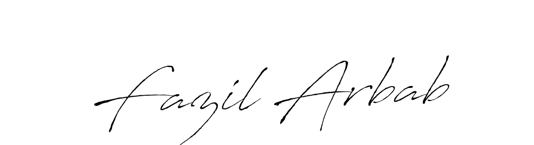 Fazil Arbab stylish signature style. Best Handwritten Sign (Antro_Vectra) for my name. Handwritten Signature Collection Ideas for my name Fazil Arbab. Fazil Arbab signature style 6 images and pictures png