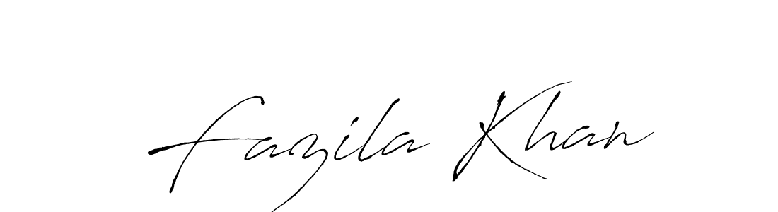 Create a beautiful signature design for name Fazila Khan. With this signature (Antro_Vectra) fonts, you can make a handwritten signature for free. Fazila Khan signature style 6 images and pictures png