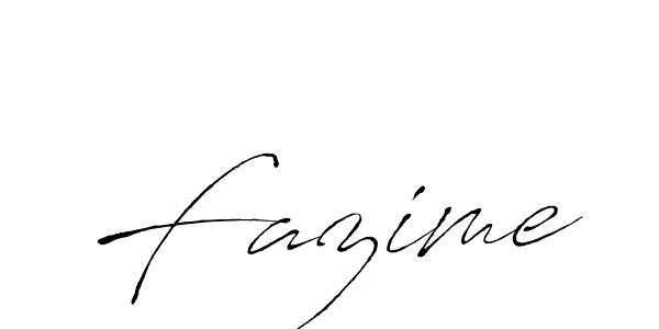 Create a beautiful signature design for name Fazime. With this signature (Antro_Vectra) fonts, you can make a handwritten signature for free. Fazime signature style 6 images and pictures png