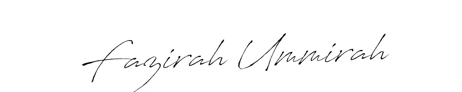 Antro_Vectra is a professional signature style that is perfect for those who want to add a touch of class to their signature. It is also a great choice for those who want to make their signature more unique. Get Fazirah Ummirah name to fancy signature for free. Fazirah Ummirah signature style 6 images and pictures png