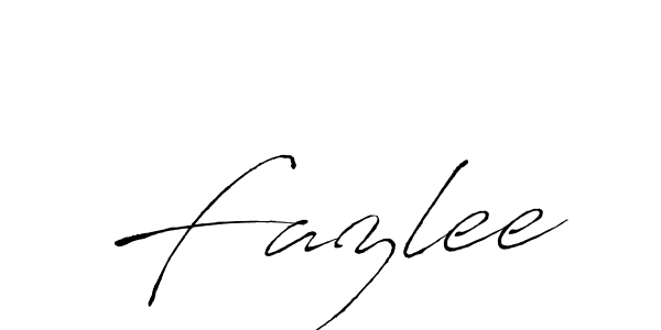 How to make Fazlee signature? Antro_Vectra is a professional autograph style. Create handwritten signature for Fazlee name. Fazlee signature style 6 images and pictures png