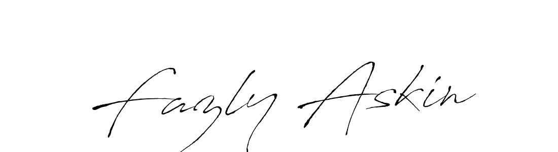 You should practise on your own different ways (Antro_Vectra) to write your name (Fazly Askin) in signature. don't let someone else do it for you. Fazly Askin signature style 6 images and pictures png