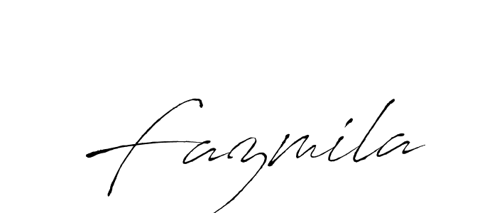 Fazmila stylish signature style. Best Handwritten Sign (Antro_Vectra) for my name. Handwritten Signature Collection Ideas for my name Fazmila. Fazmila signature style 6 images and pictures png