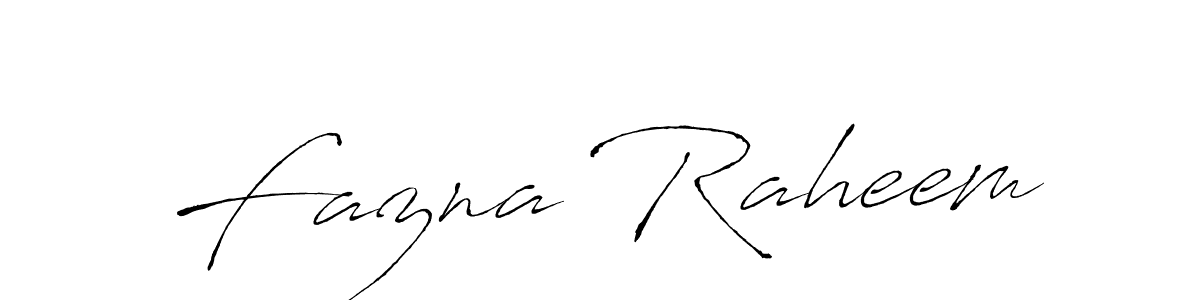 Fazna Raheem stylish signature style. Best Handwritten Sign (Antro_Vectra) for my name. Handwritten Signature Collection Ideas for my name Fazna Raheem. Fazna Raheem signature style 6 images and pictures png