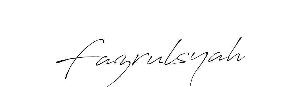 You should practise on your own different ways (Antro_Vectra) to write your name (Fazrulsyah) in signature. don't let someone else do it for you. Fazrulsyah signature style 6 images and pictures png