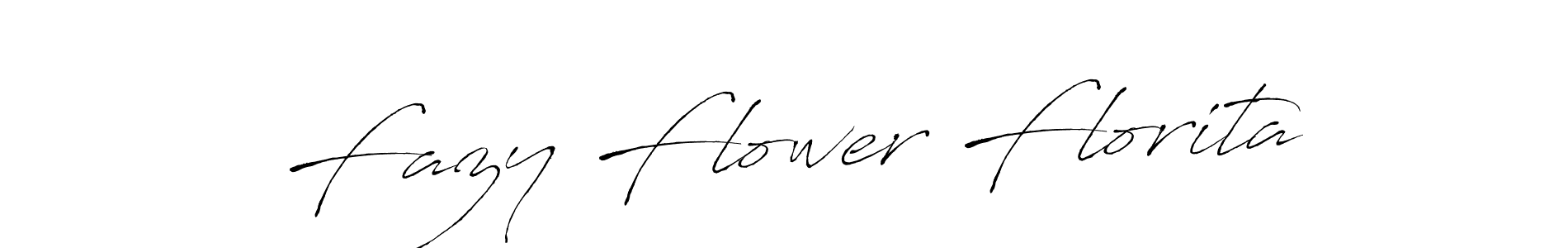 Create a beautiful signature design for name Fazy Flower Florita. With this signature (Antro_Vectra) fonts, you can make a handwritten signature for free. Fazy Flower Florita signature style 6 images and pictures png