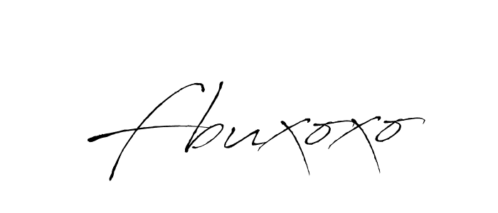 Fbuxoxo stylish signature style. Best Handwritten Sign (Antro_Vectra) for my name. Handwritten Signature Collection Ideas for my name Fbuxoxo. Fbuxoxo signature style 6 images and pictures png