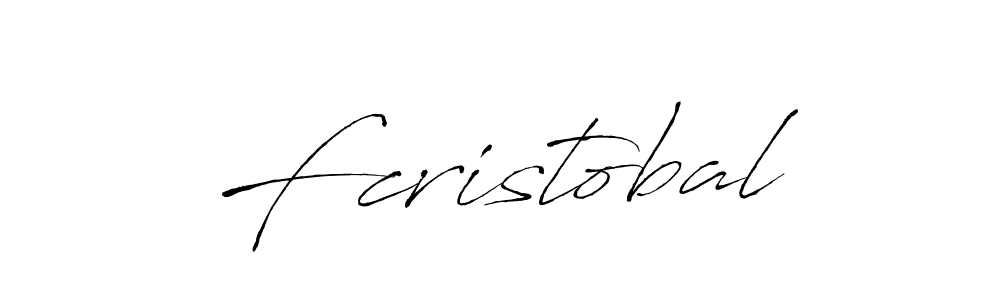 Make a beautiful signature design for name Fcristobal. With this signature (Antro_Vectra) style, you can create a handwritten signature for free. Fcristobal signature style 6 images and pictures png