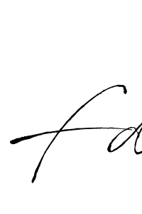 You should practise on your own different ways (Antro_Vectra) to write your name (Fd) in signature. don't let someone else do it for you. Fd signature style 6 images and pictures png