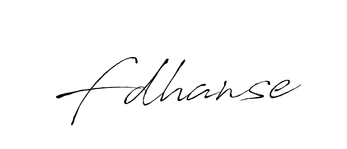 Make a beautiful signature design for name Fdhanse. With this signature (Antro_Vectra) style, you can create a handwritten signature for free. Fdhanse signature style 6 images and pictures png