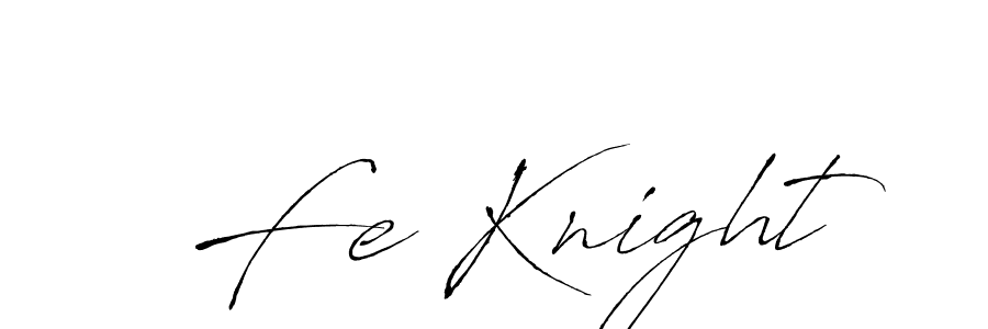 Antro_Vectra is a professional signature style that is perfect for those who want to add a touch of class to their signature. It is also a great choice for those who want to make their signature more unique. Get Fe Knight name to fancy signature for free. Fe Knight signature style 6 images and pictures png