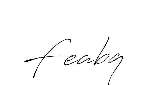 Make a beautiful signature design for name Feabq. With this signature (Antro_Vectra) style, you can create a handwritten signature for free. Feabq signature style 6 images and pictures png