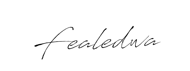 Use a signature maker to create a handwritten signature online. With this signature software, you can design (Antro_Vectra) your own signature for name Fealedwa. Fealedwa signature style 6 images and pictures png