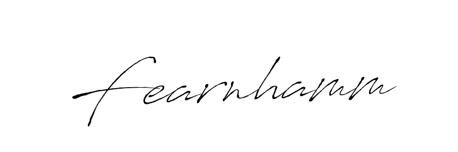 Make a beautiful signature design for name Fearnhamm. Use this online signature maker to create a handwritten signature for free. Fearnhamm signature style 6 images and pictures png