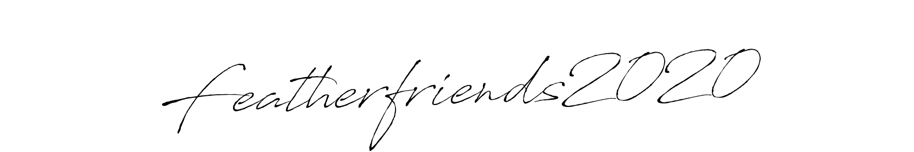 Create a beautiful signature design for name Featherfriends2020. With this signature (Antro_Vectra) fonts, you can make a handwritten signature for free. Featherfriends2020 signature style 6 images and pictures png