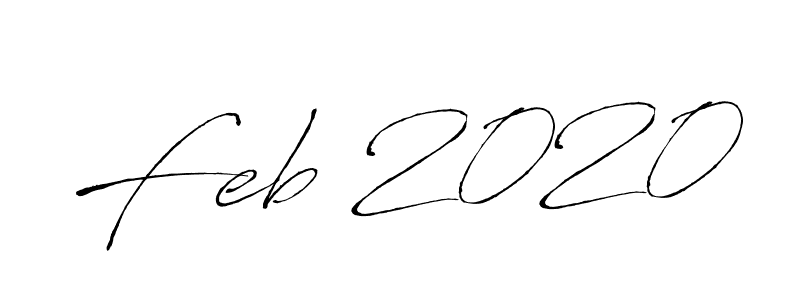 How to make Feb 2020 signature? Antro_Vectra is a professional autograph style. Create handwritten signature for Feb 2020 name. Feb 2020 signature style 6 images and pictures png