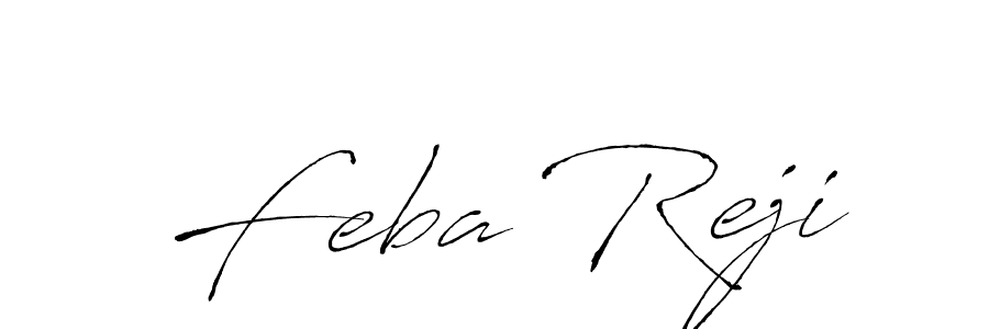Create a beautiful signature design for name Feba Reji. With this signature (Antro_Vectra) fonts, you can make a handwritten signature for free. Feba Reji signature style 6 images and pictures png