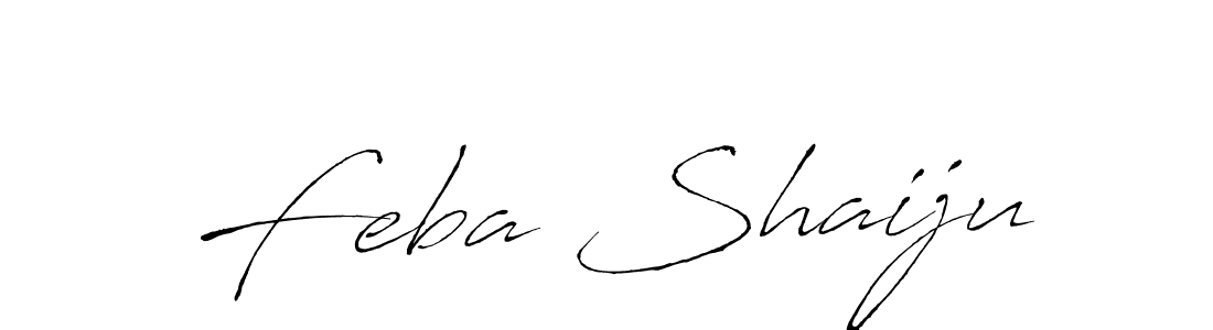 How to make Feba Shaiju signature? Antro_Vectra is a professional autograph style. Create handwritten signature for Feba Shaiju name. Feba Shaiju signature style 6 images and pictures png