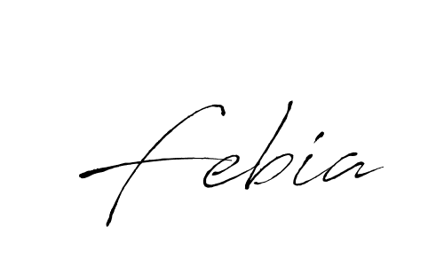 How to make Febia signature? Antro_Vectra is a professional autograph style. Create handwritten signature for Febia name. Febia signature style 6 images and pictures png