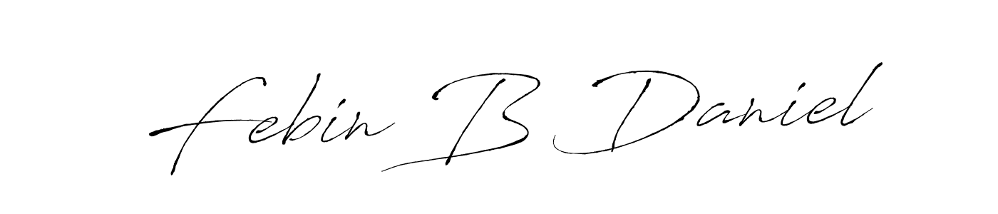 You should practise on your own different ways (Antro_Vectra) to write your name (Febin B Daniel) in signature. don't let someone else do it for you. Febin B Daniel signature style 6 images and pictures png