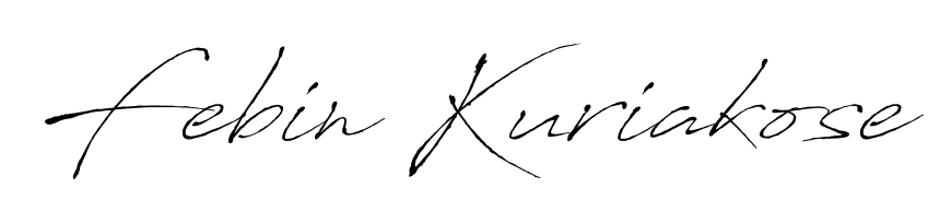 Turn your name Febin Kuriakose into a signature brand with Antro_Vectra styling. Download in standard PNG or transparent format anytime. Febin Kuriakose signature style 6 images and pictures png