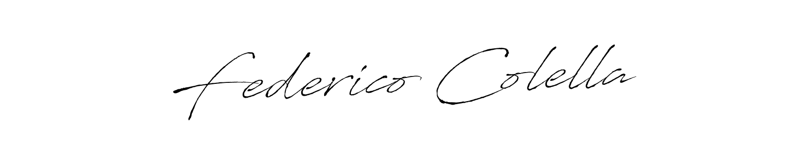 Antro_Vectra is a professional signature style that is perfect for those who want to add a touch of class to their signature. It is also a great choice for those who want to make their signature more unique. Get Federico Colella name to fancy signature for free. Federico Colella signature style 6 images and pictures png