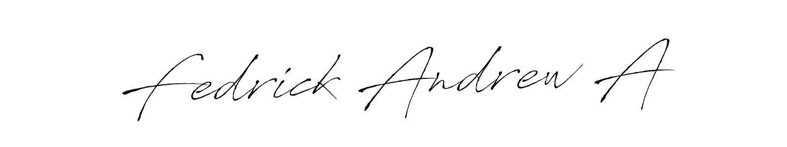 How to make Fedrick Andrew A signature? Antro_Vectra is a professional autograph style. Create handwritten signature for Fedrick Andrew A name. Fedrick Andrew A signature style 6 images and pictures png