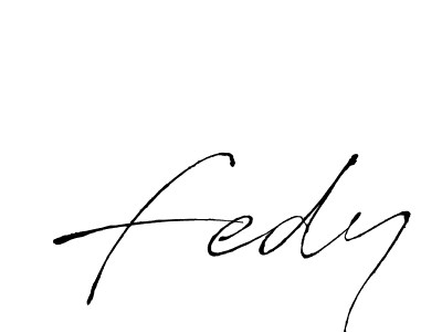 Make a beautiful signature design for name Fedy. With this signature (Antro_Vectra) style, you can create a handwritten signature for free. Fedy signature style 6 images and pictures png