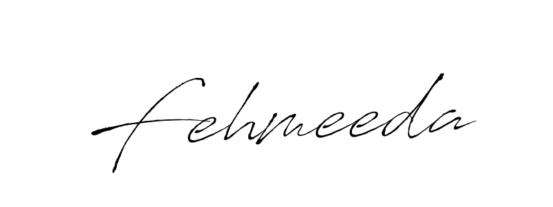 Make a beautiful signature design for name Fehmeeda. With this signature (Antro_Vectra) style, you can create a handwritten signature for free. Fehmeeda signature style 6 images and pictures png