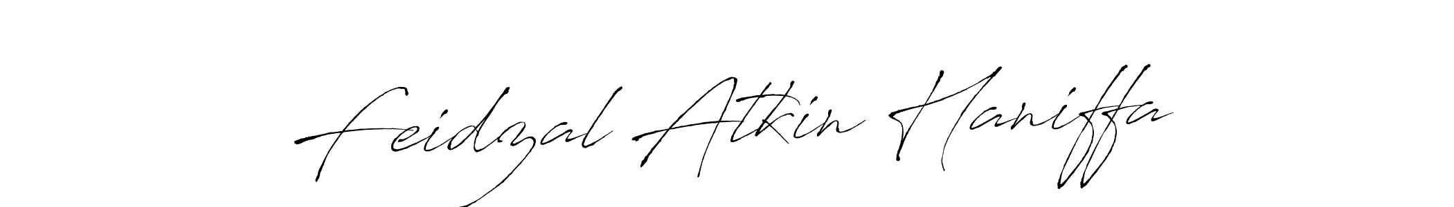 How to make Feidzal Atkin Haniffa signature? Antro_Vectra is a professional autograph style. Create handwritten signature for Feidzal Atkin Haniffa name. Feidzal Atkin Haniffa signature style 6 images and pictures png