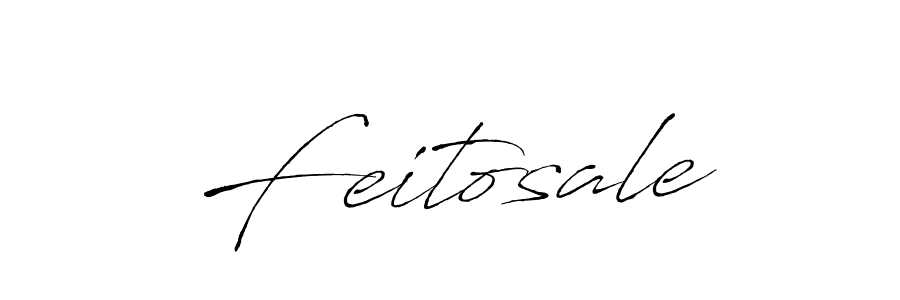 Make a beautiful signature design for name Feitosale. With this signature (Antro_Vectra) style, you can create a handwritten signature for free. Feitosale signature style 6 images and pictures png