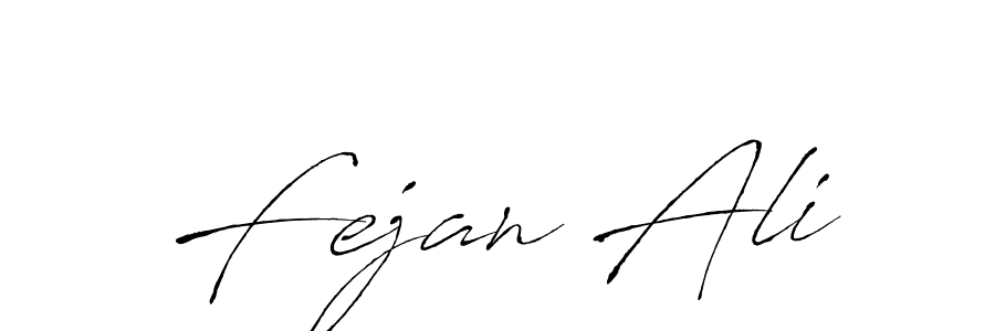 Design your own signature with our free online signature maker. With this signature software, you can create a handwritten (Antro_Vectra) signature for name Fejan Ali. Fejan Ali signature style 6 images and pictures png