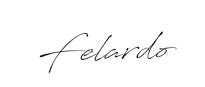 Use a signature maker to create a handwritten signature online. With this signature software, you can design (Antro_Vectra) your own signature for name Felardo. Felardo signature style 6 images and pictures png
