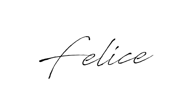 Felice stylish signature style. Best Handwritten Sign (Antro_Vectra) for my name. Handwritten Signature Collection Ideas for my name Felice. Felice signature style 6 images and pictures png