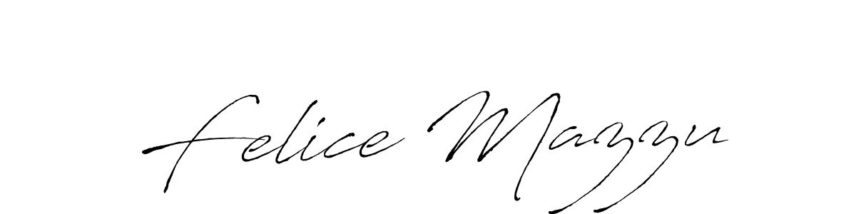 Felice Mazzu stylish signature style. Best Handwritten Sign (Antro_Vectra) for my name. Handwritten Signature Collection Ideas for my name Felice Mazzu. Felice Mazzu signature style 6 images and pictures png